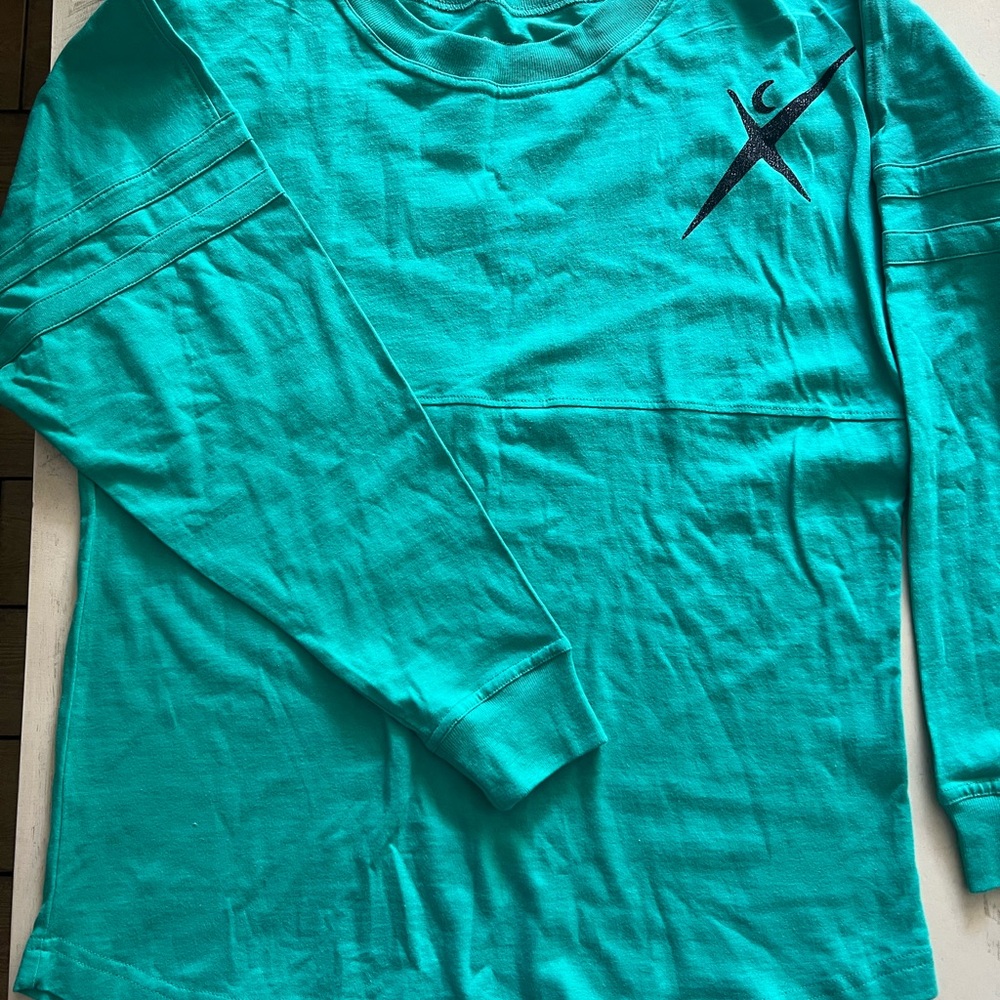 NWT Cheer Extreme Spirit Jersey Teal Long Sleeve Shirt AS